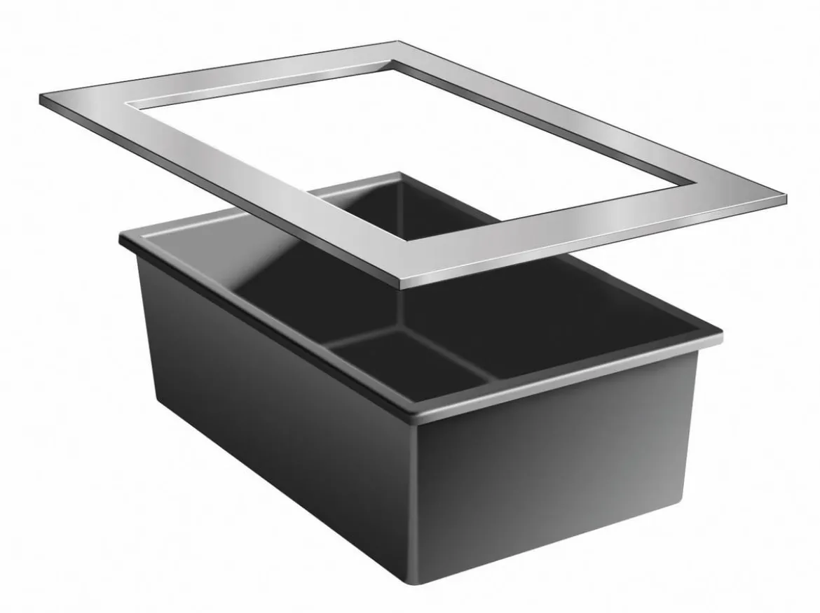 Ubbink HDPE-Fertigteich Quadra C3, ca. B118/H44/T78 cm, 365 l