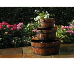 Ubbink Holz-Gartenbrunnen Edinburgh, Ø 59 x 72 cm