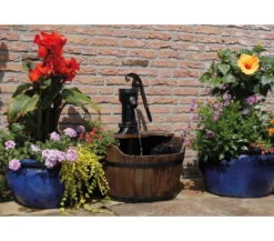 Ubbink Holz-Gartenbrunnen Newcastle, ca. Ø60/H75 cm