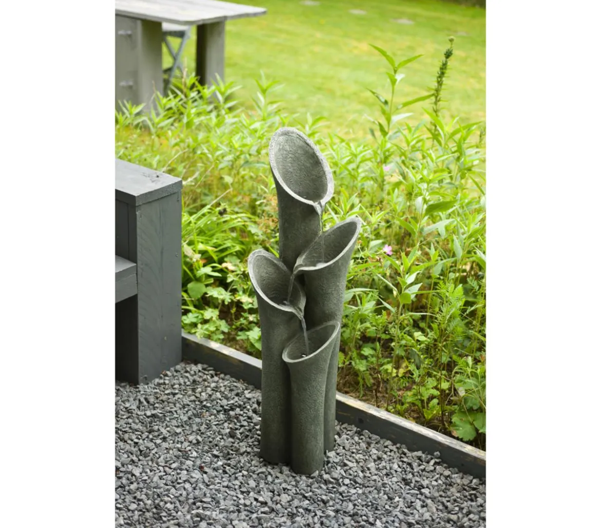 Ubbink Polyresin-Gartenbrunnen-Set Montreux, 25 x 23,5 x 86 cm