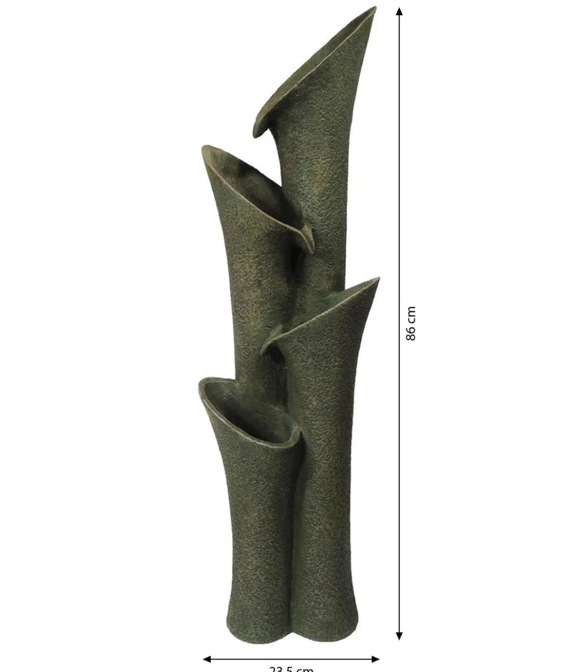Ubbink Polyresin-Gartenbrunnen-Set Montreux, 25 x 23,5 x 86 cm