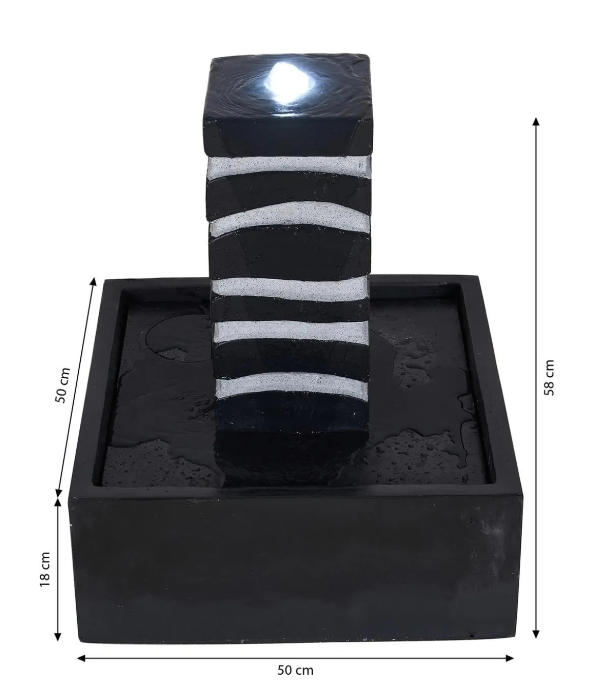 Ubbink Polyresin-Gartenbrunnen Acqua Arte Borgo, ca. H58 cm