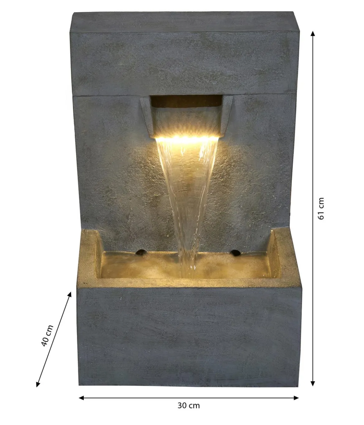 Ubbink Polyresin-Gartenbrunnen Acqua Arte Posada, ca. H61 cm