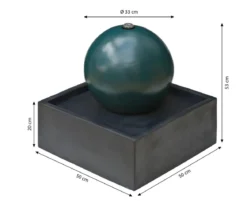 Ubbink Polyresin-Gartenbrunnen Acqua Arte Steni, ca. H53 cm