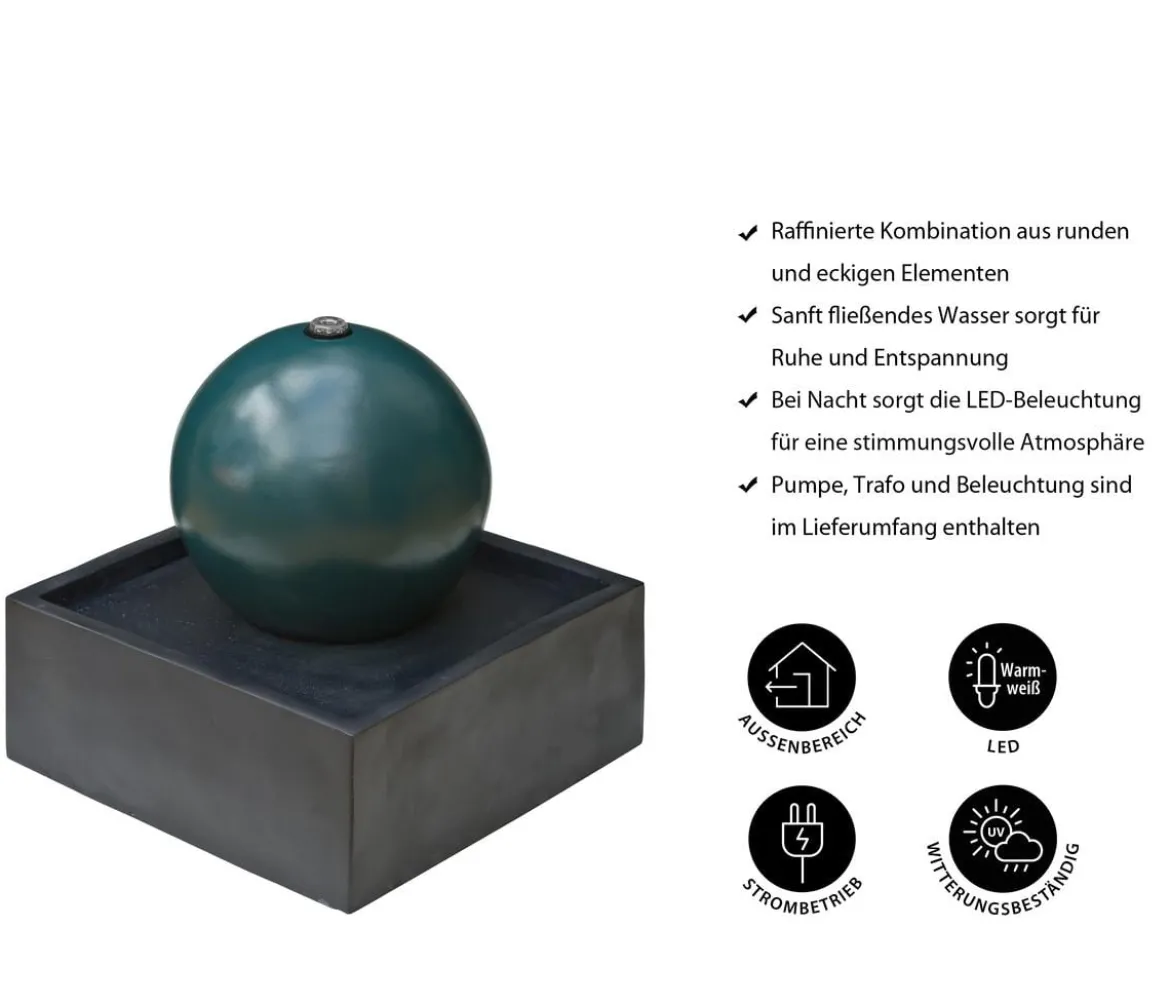 Ubbink Polyresin-Gartenbrunnen Acqua Arte Steni, ca. H53 cm