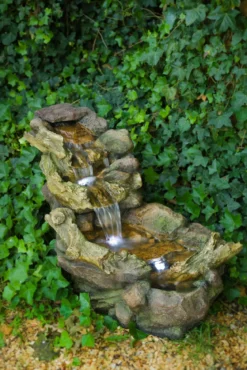 Ubbink Polyresin-Gartenbrunnen Wasserfall Aspen, ca. B50/H50/T105 cm