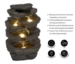 Ubbink Polyresin-Gartenbrunnen Acqua Arte Miras, ca. H42 cm