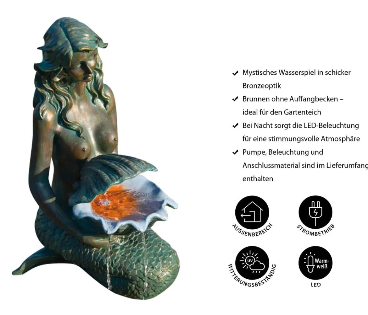 Ubbink Polyresin-Gartenbrunnen Oslo, 34 x 46 x 78 cm