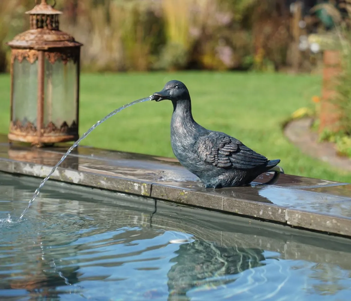 Ubbink Polyresin-Wasserspeier Ente, ca. B15/H24/T29 cm