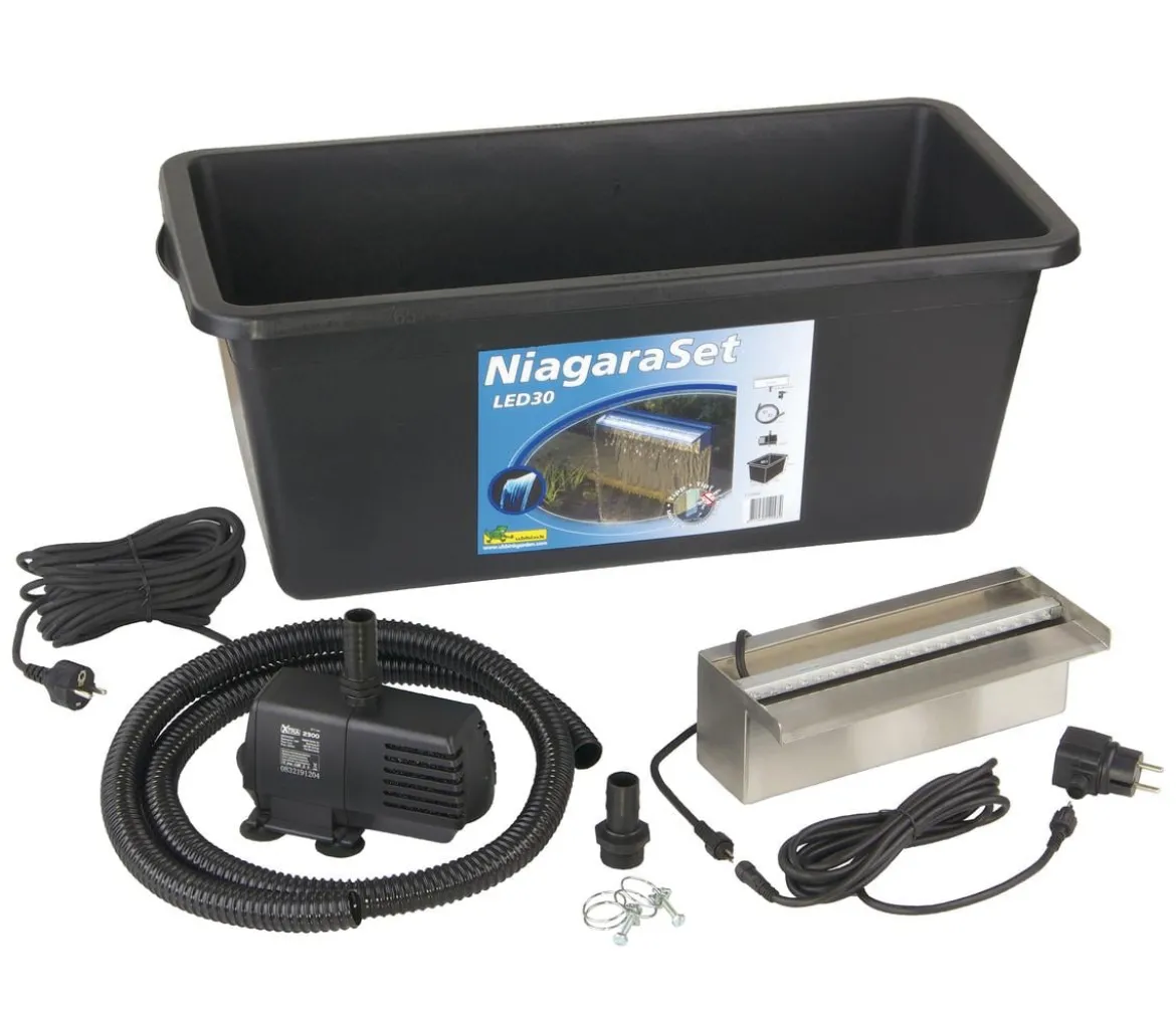 Ubbink Wasserfall Set Niagara LED mit Pumpe