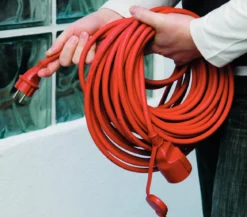 UNITEC Verlängerungskabel, rot, 25 m
