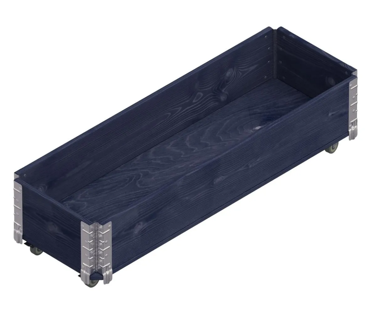 Upyard Holz-Kräuterkasten HerbsBox mit Rollen, ca. B120/H20/T40 cm