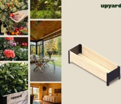 Upyard Holz-Pflanzkasten ModernBox, ca. B118/H32/T36 cm