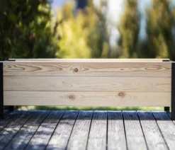 Upyard Holz-Pflanzkasten ModernBox, ca. B118/H32/T36 cm