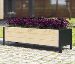Upyard Holz-Pflanzkasten ModernBox, ca. B118/H32/T36 cm