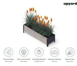 Upyard Holz-Pflanzkasten ModernBox, ca. B118/H32/T36 cm