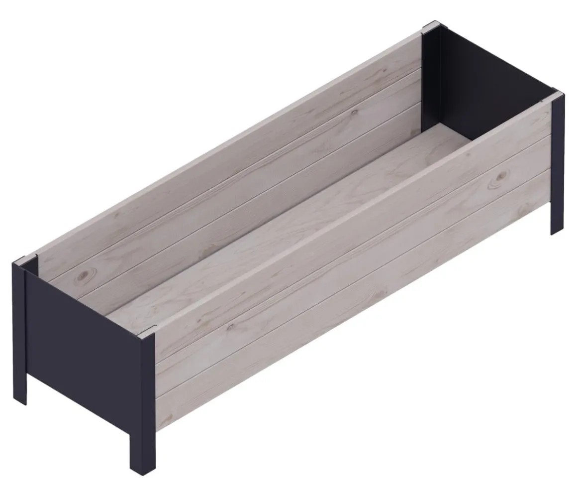 Upyard Holz-Pflanzkasten ModernBox, ca. B118/H32/T36 cm