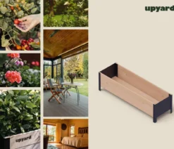 Upyard Holz-Pflanzkasten ModernBox, ca. B118/H32/T36 cm
