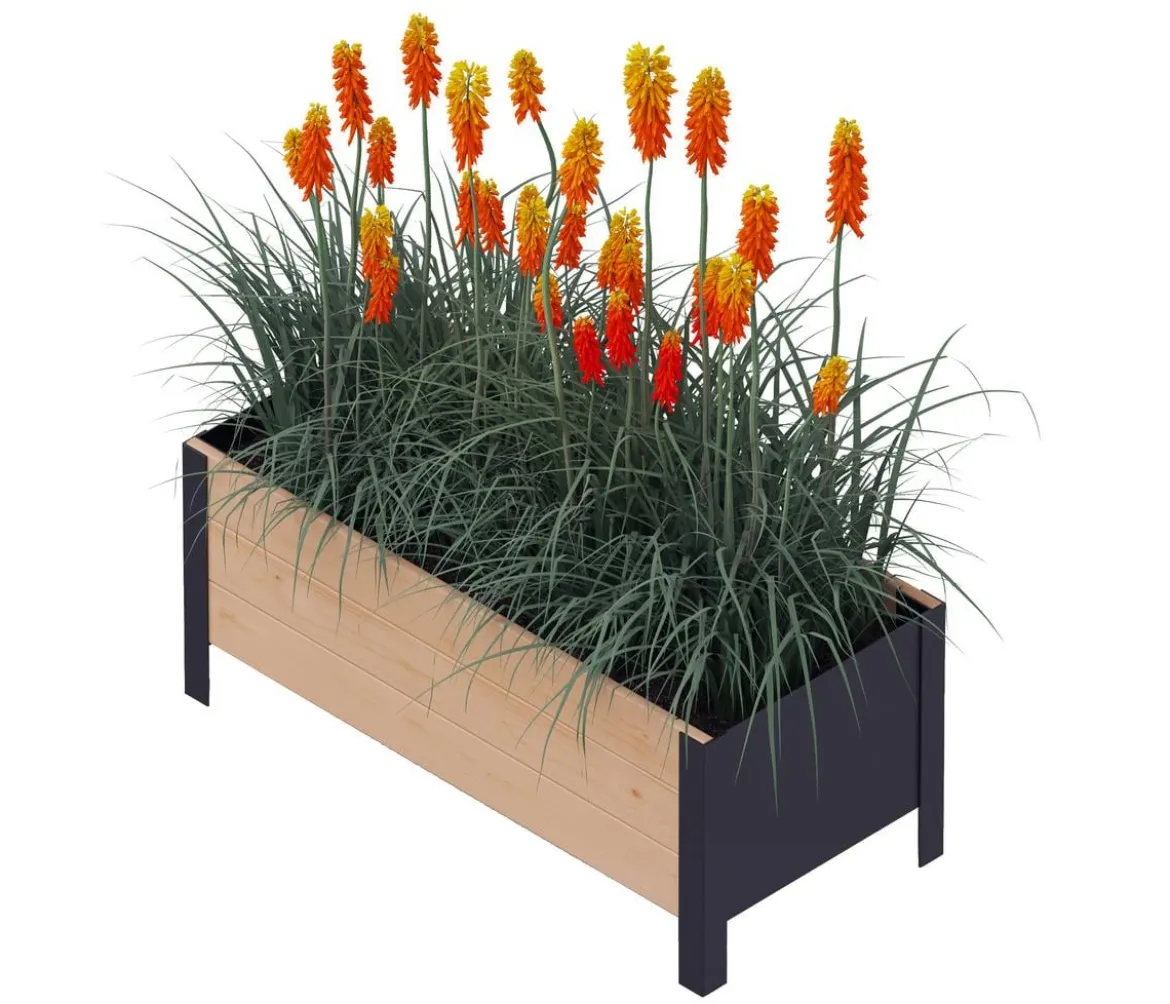 Upyard Holz-Pflanzkasten ModernBox, ca. B78/H32/T36 cm