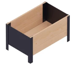 Upyard Holz-Pflanzkasten ModernBox, ca. B58/H32/T36 cm