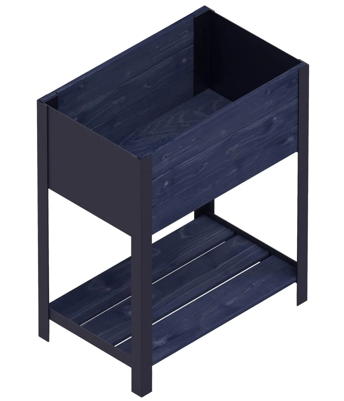 Upyard Holz-Pflanzkasten ModernBox mit Ablage, ca. B58/H72/T36 cm