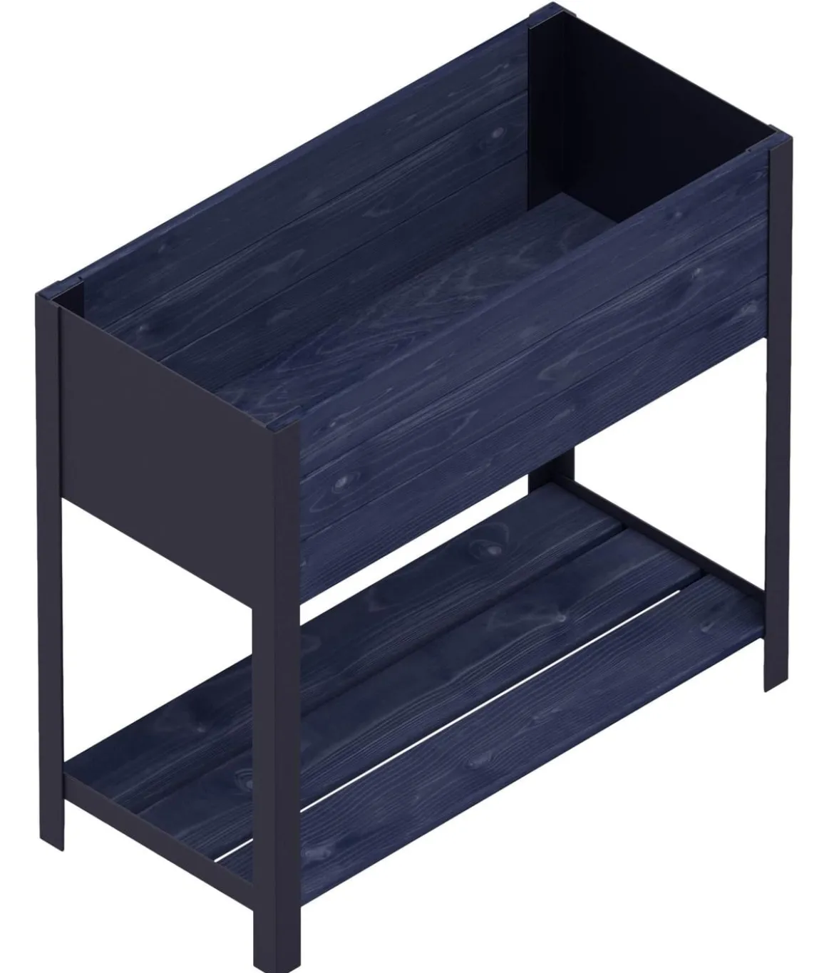 Upyard Holz-Pflanzkasten ModernBox mit Ablage, ca. B78/H72/T36 cm