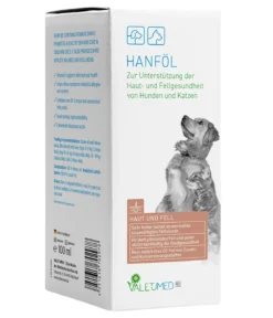 Valetumed Ergänzungsfutter für Hunde & Katzen Hanföl, 100 ml