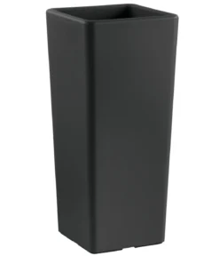 Veca Kunststoff-Vase Clou inkl. Pflanzeinsatz, konisch, anthrazit