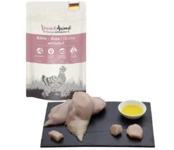 Venandi Animal Nassfutter für Katzen Kitten, Huhn, 125 g