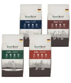 Venandi Animal Trockenfutter für Katzen Adult Probierpaket 2, 4 x 1,5 kg