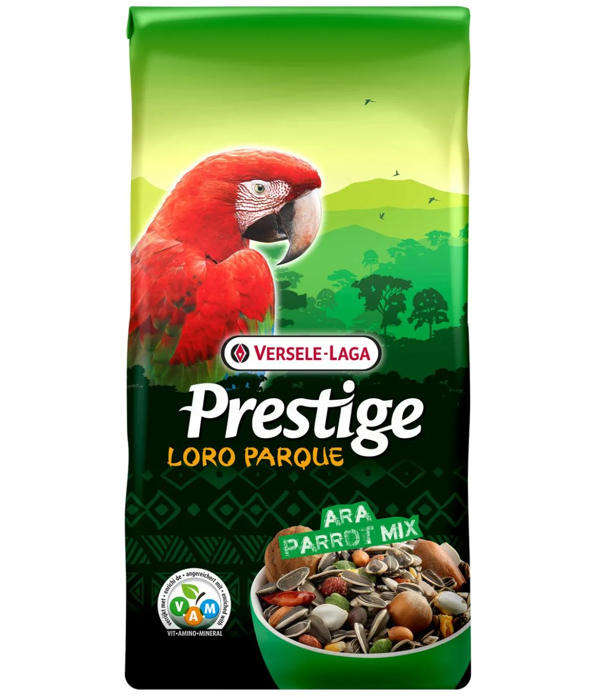 Versele-Laga Vogelfutter Prestige Papageien Loro Parque Ara Parrot Mix, 15 kg