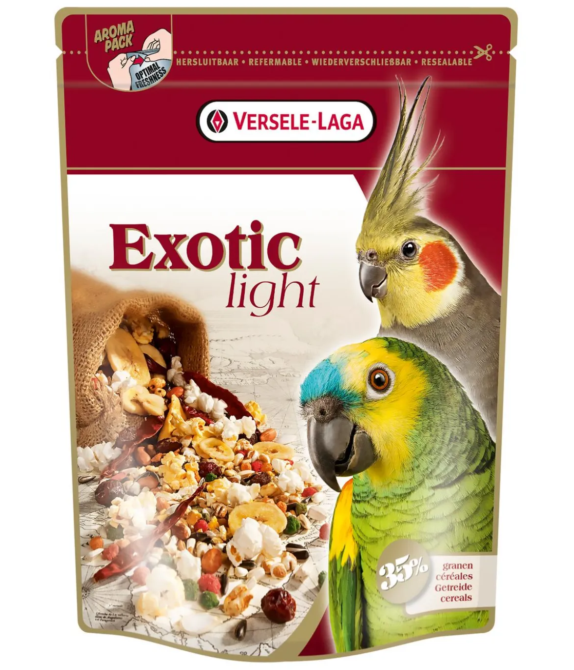 Versele-Laga Vogelfutter Prestige Premium Papageien Exotic Light Mix, 750 g