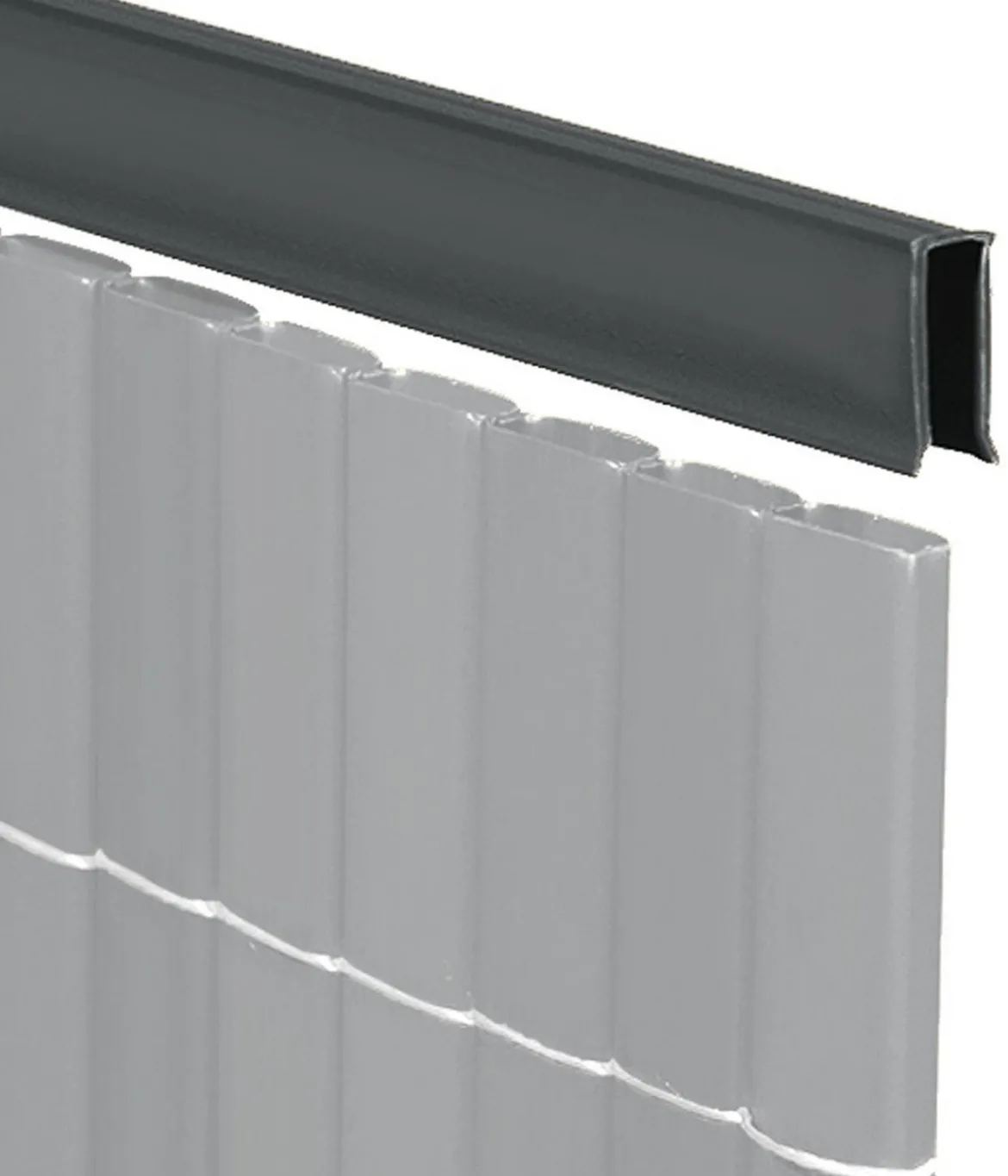 Videx Abdeck-U-Profil für Sichtschutz Rügen, ca. B150/H2/T1 cm