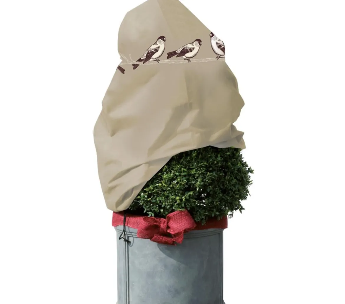 Videx Vlieshaube Spatzen, ca. B110/H110 cm, sand