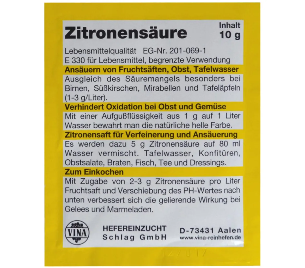 Vina Zitronensäure, 10 g