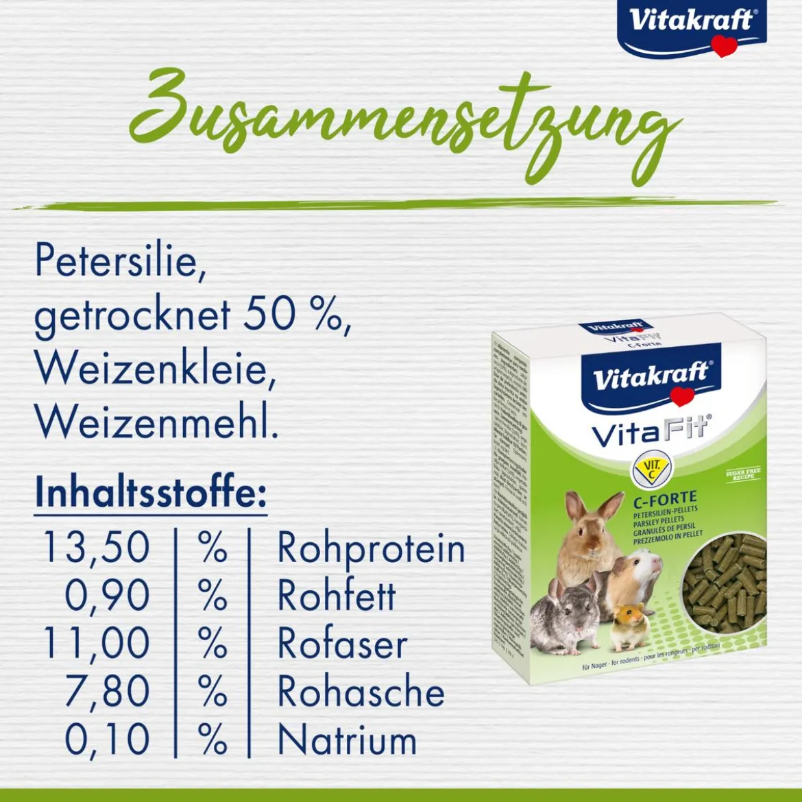 Vitakraft® Ergänzungsfutter Vita Fit® C-Forte