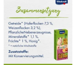 Vitakraft® Kräcker® Original + Frucht & Flakes für Hamster, 2er Pack