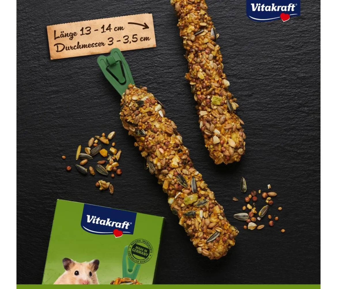 Vitakraft® Kräcker® Original + Honig & Dinkel für Hamster, 2er Pack