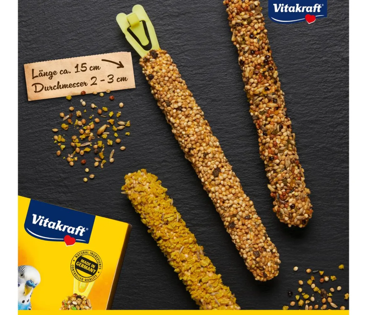 Vitakraft® Kräcker® Original Mix + Ei / Frucht / Honig für Wellensittiche, 3er Pack