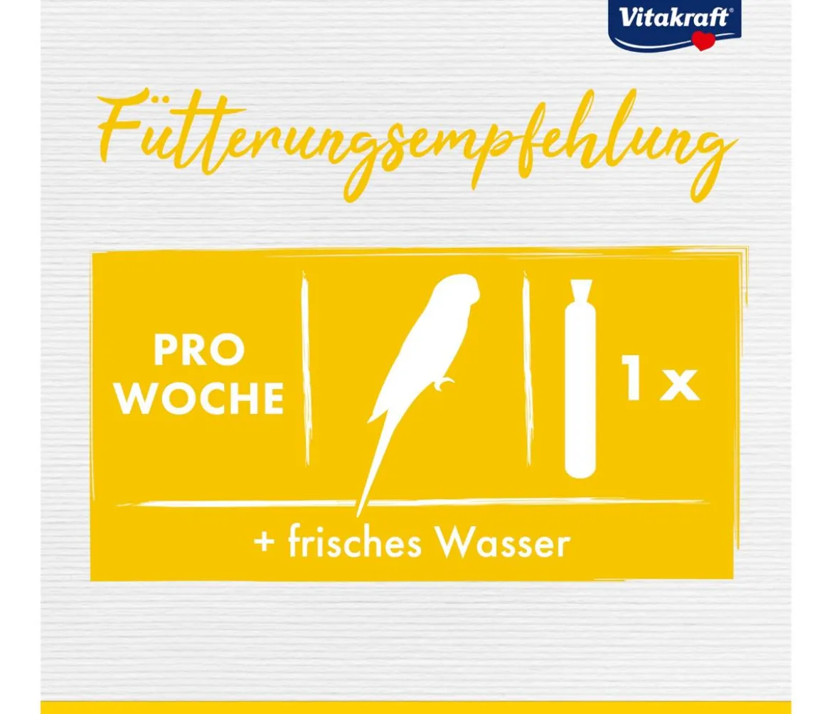 Vitakraft® Kräcker® Original Mix + Honig / Orange / PopCorn für Wellensittiche, 3er Pack