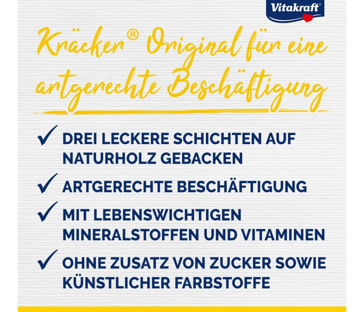 Vitakraft® Kräcker® Original Mix + Ei / Frucht / Honig für Kanarien, 3er Pack