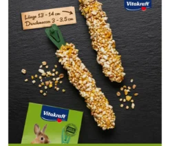 Vitakraft® Kräcker® Original + Popcorn & Honig für Zwergkaninchen, 2er Pack