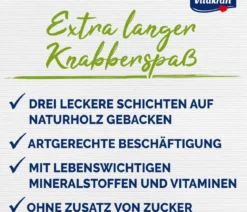 Vitakraft® Nagersnack Kräcker® Original Honig + Dinkel für Zwergkaninchen, 2er Pack