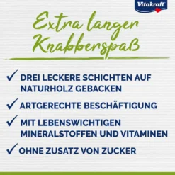 Vitakraft® Nagersnack Kräcker® Original Mix + Citrus/Gemüse/Honig für Meerschweinchen, 3er Pack