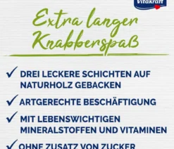 Vitakraft® Nagersnack Kräcker® Original Gemüse & Rote Beete für Zwergkaninchen, 2er Pack