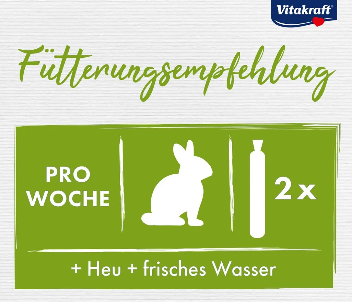 Vitakraft® Nagersnack Kräcker® Original Gemüse & Rote Beete für Zwergkaninchen, 2er Pack