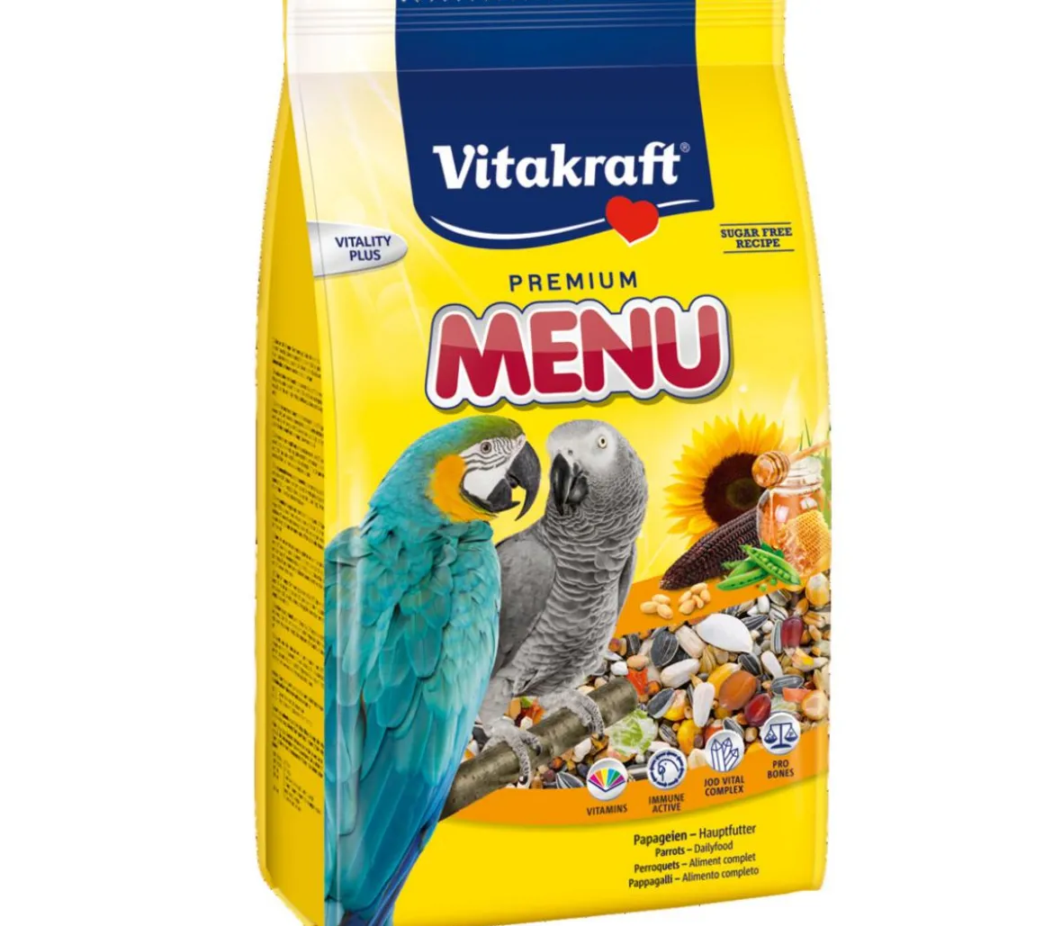 Vitakraft® Vogelfutter Premium Menü, Honig für Papageien