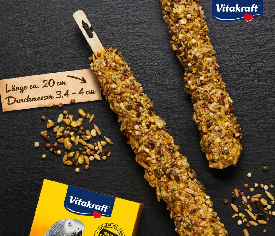 Vitakraft® Vogelsnack Kräcker® Original Honig + Anis für Papageien, 2er Pack