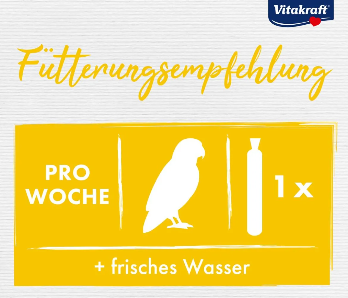 Vitakraft® Vogelsnack Kräcker® Original Honig + Sesam für kleine Papageien, 2er Pack