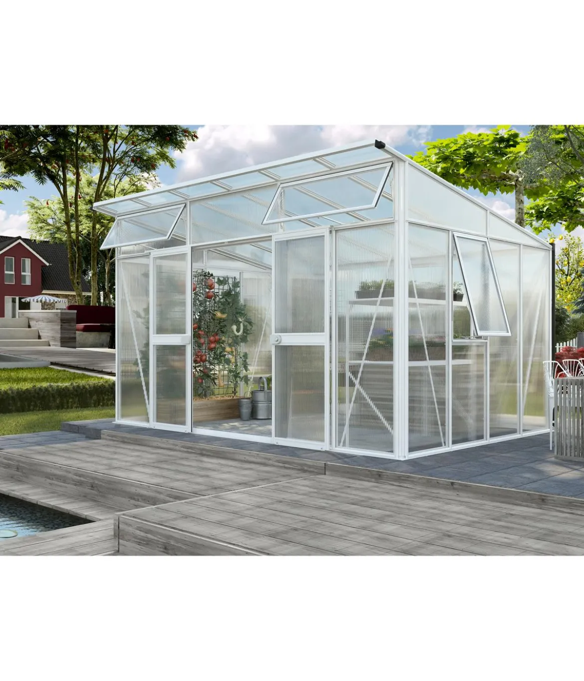Vitavia Gewächshaus Artemis 11500 HKP, ca. B393/H242/T295 cm